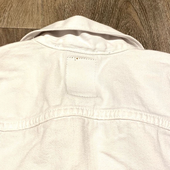 Gap White Denim Jacket with Silver Hardware | Size S - Picture 5 of 8